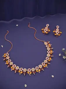 Anouk Gold-Plated Earring & Necklace Set