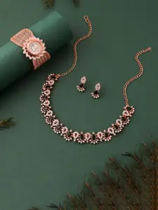 Anouk Gold-Plated Bracelet & Necklace Set