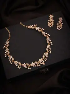 Anouk Gold-Plated Earring & Necklace Set