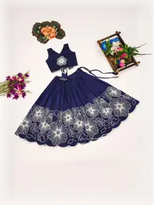 Shoryam Fashion Girls Art Silk Ready to Wear Lehenga Choli