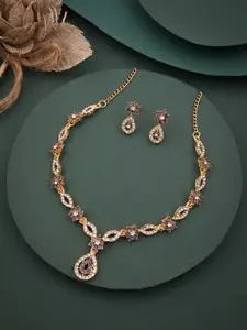 Anouk Gold-Plated Earring & Necklace Set