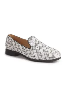 FAUSTO Men Embroidered Velvet Mojaris