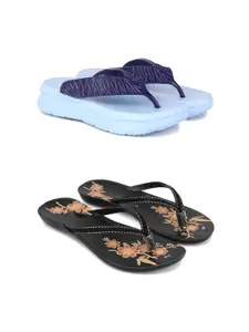 PENNEN Women Multicoloured Thong Flip-Flops