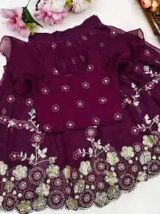 Shoryam Fashion Girls Silk Georgette Ready to Wear Lehenga Choli