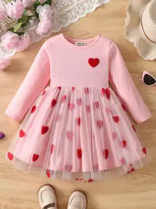 INCLUD Girls Conversational Print Fit & Flare Dress