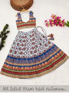 Shoryam Fashion Girls Viscose Rayon Ready to Wear Lehenga Choli