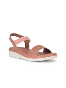 Liberty Women Laser Cuts Open Toe Flats