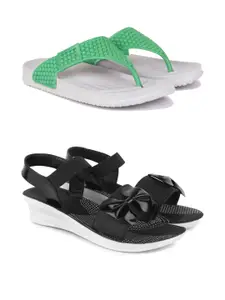 PENNEN Women Multicoloured Thong Flip-Flops