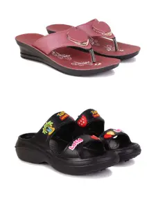 PENNEN Women Multicoloured Thong Flip-Flops