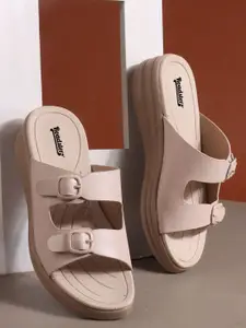 The Roadster Lifestyle Co. Women Open-Toe Comfort Flats with Buckle