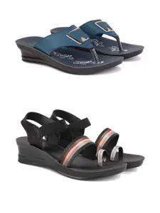 PENNEN Women Multicoloured Thong Flip-Flops