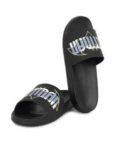 DRACKFOOT Men Black Flip Flops