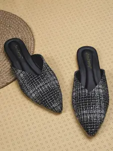 DressBerry Women Woven Design Mules Flats
