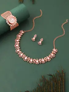 Anouk Gold-Plated Bracelet & Necklace Set