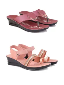 PENNEN Women Multicoloured Thong Flip-Flops