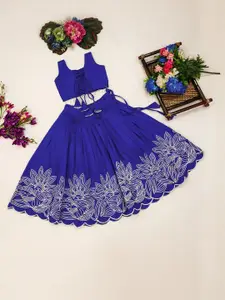 Shoryam Fashion Girls Art Silk Ready to Wear Lehenga Choli