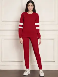 DTR FASHION Striped T-Shirt With Joggers Co-Ords