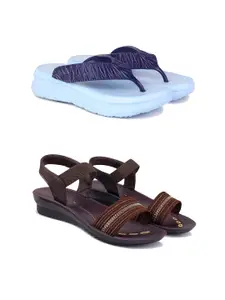 PENNEN Women Multicoloured Thong Flip-Flops