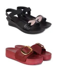 PENNEN Women Multicoloured Thong Flip-Flops