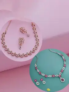 Anouk Gold-Plated Earring & Necklace Set