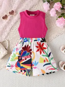 INCLUD Girls Top with Shorts