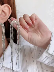 MEENAZ Contemporary Drop Earrings