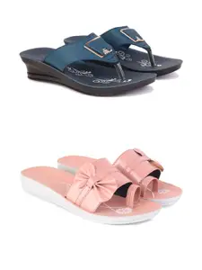 PENNEN Women Multicoloured Thong Flip-Flops