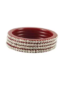 Vidhya Kangan Red Bangle Set