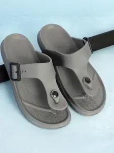 Style Height Men Grey Flip Flops