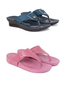 PENNEN Women Multicoloured Thong Flip-Flops