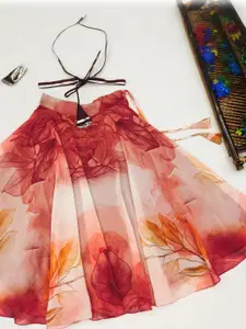 Shoryam Fashion Girls Poly Georgette Ready to Wear Lehenga Choli