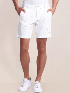 U.S. Polo Assn. Men Geometric Printed Slim Fit Chino Shorts
