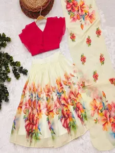 Shoryam Fashion Girls Silk Georgette Ready to Wear Lehenga Choli