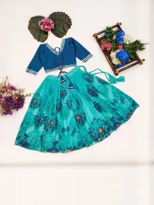 Shoryam Fashion Girls Silk Georgette Ready to Wear Lehenga Choli