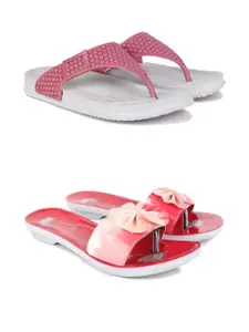 PENNEN Women Multicoloured Thong Flip-Flops