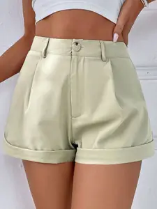 Outzidr Women Solid Shorts