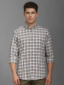Louis Philippe Sport Men Slim Fit Tartan Checks Checked Casual Shirt