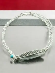 Sangria Leaf Boho Anklet