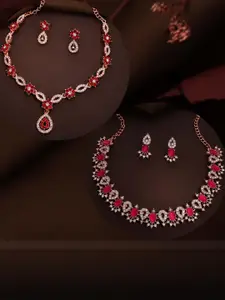 Anouk Gold-Plated Earring & Necklace Set