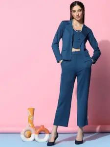 SRUTVA FASHION Top Shrug & Trousers Co-Ords