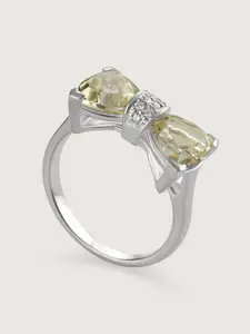 Mia By Tanishq 925 Sterling Silver Stone Studded Finger Ring