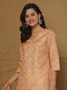 Anouk Rustic Women Ethnic Motifs Printed V-Neck Kurti