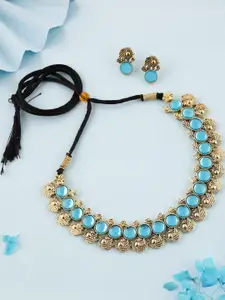 Anouk Gold-Plated Earring & Necklace Set