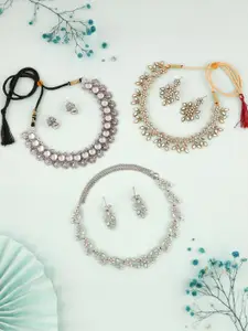 Anouk Gold-Plated Earring & Necklace Set