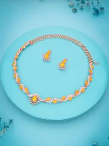 Anouk Gold-Plated Earring & Necklace Set