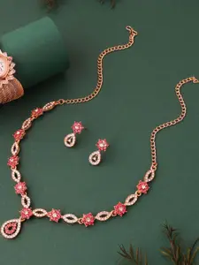 Anouk Gold-Plated Bracelet & Necklace Set