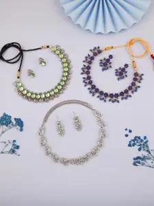 Anouk Gold-Plated Earring & Necklace Set