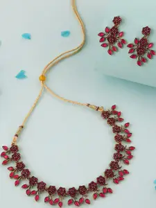 Anouk Gold-Plated Earring & Necklace Set