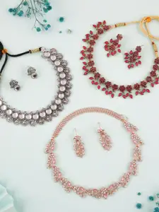 Anouk Gold-Plated Earring & Necklace Set