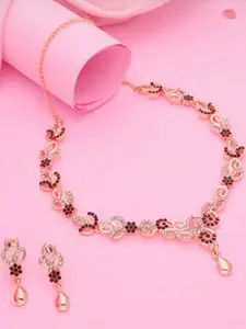 Anouk Gold-Plated Earring & Necklace Set